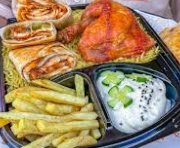 ربع دجاجة ورك + خرطوشة شاورما
