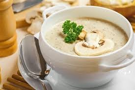 شوربة كريمة ومشروم