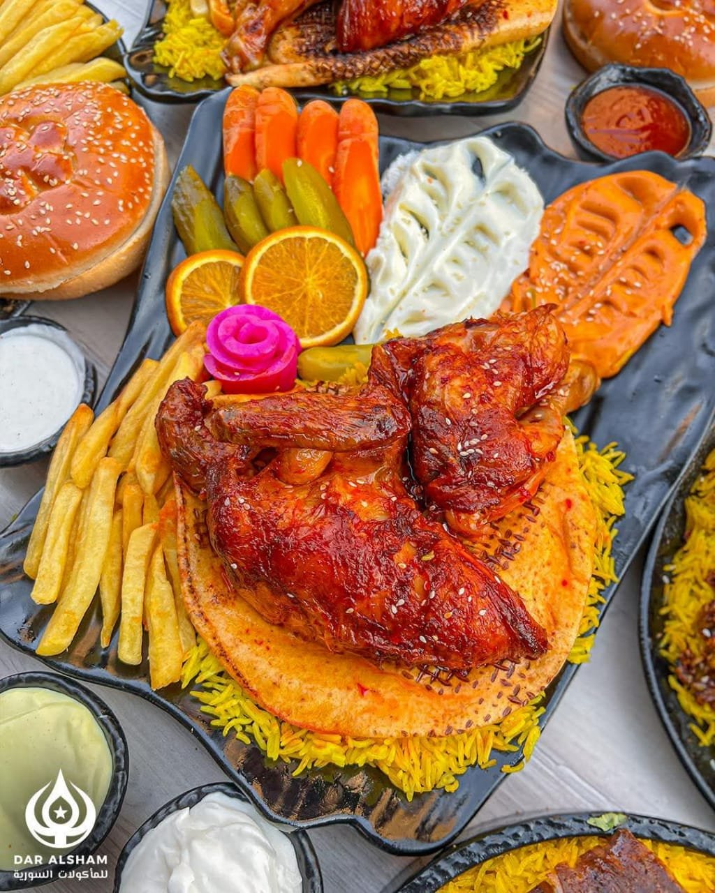 نص فرخة شواية