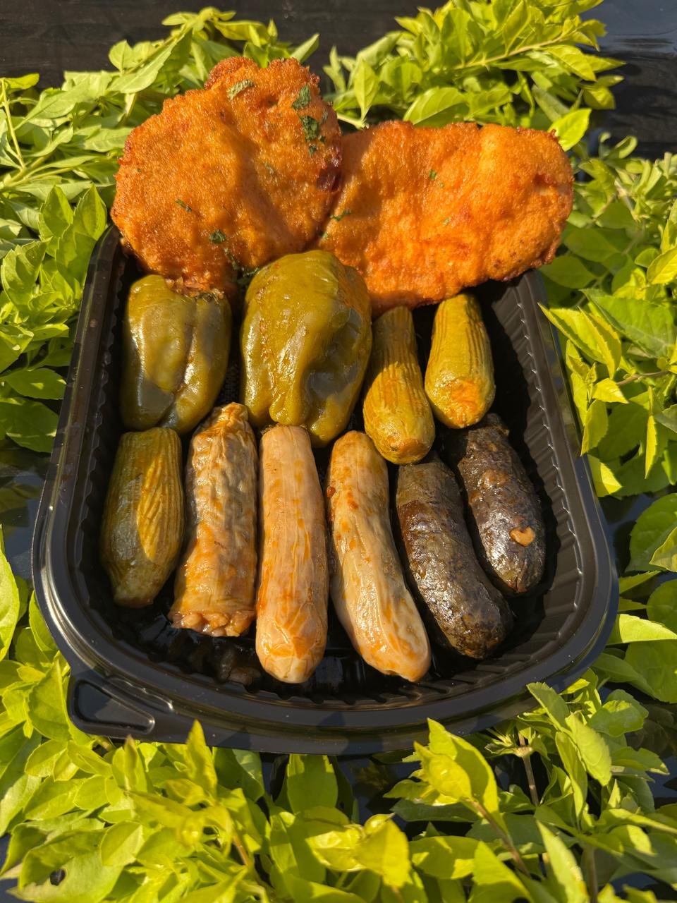 طبق محشي مشكل + ٢ بانيه