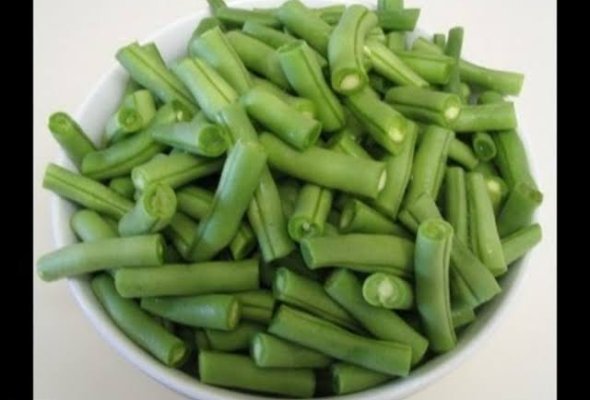 فاصوليا خضراء مقطعه