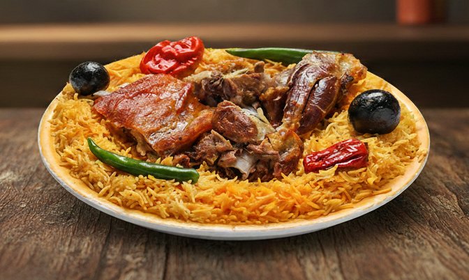 وجبة مندى لحمه ضان