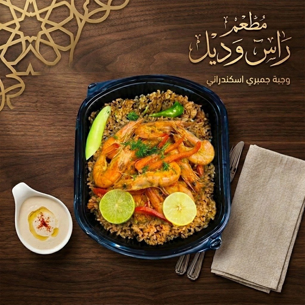 وجبة جمبري اسكندرانى