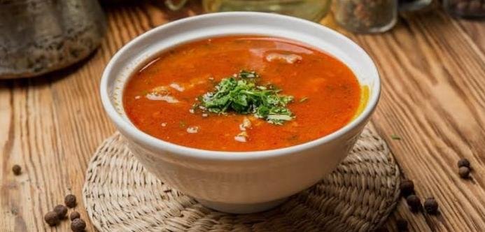 شوربة جمبري أحمر سادة