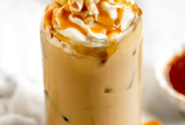 iced caramel latte