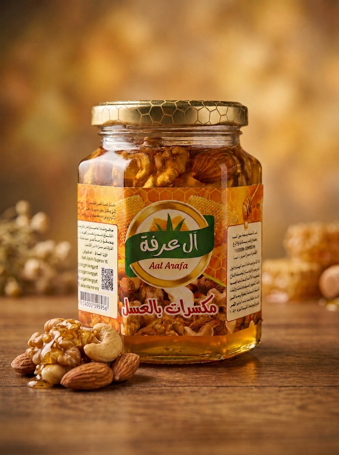عسل  بالمكسرات