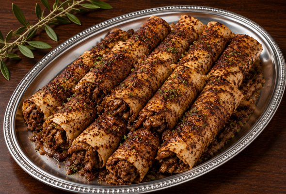 طبق رولات مسخن فلسطيني
