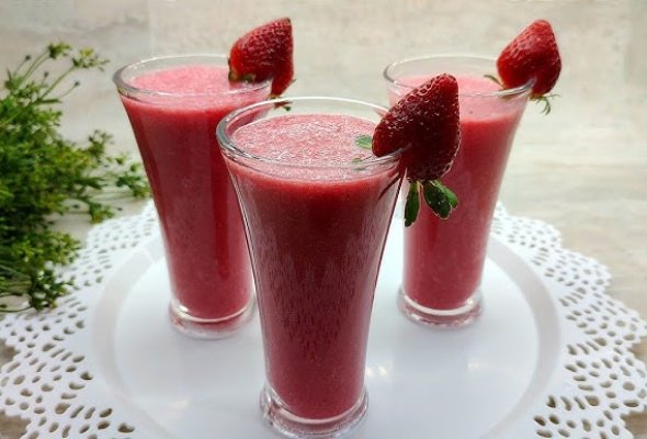 عصير فراولة